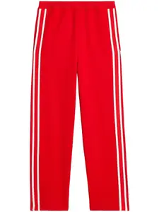 Спортивные брюки с кулиской и лампасами AMI Paris, красный