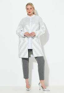 Кардиган Ulla Popken Cardigan, Silver Melange/Silver-Coloured