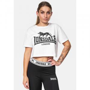 Спортивная футболка Lonsdale, белый/черный