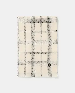 Двухцветный шарф в клетку Jo & Mr. Joe