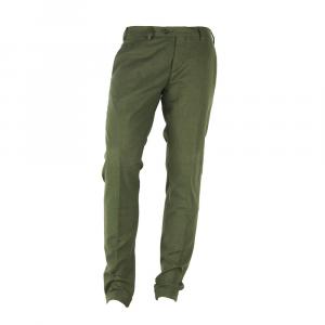Элегантные зимние хлопковые брюки Made in Italy, зеленый