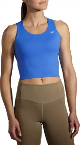 Женская укороченная майка для бега Brooks, синий