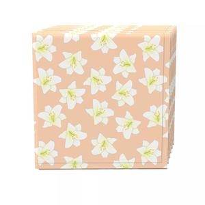 Набор салфеток, 100 % полиэстер, набор из 4 шт., 18x18 дюймов, весенние лилии