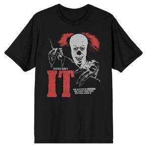 Мужская футболка It Movie You'll Float Too Licensed Character, черный