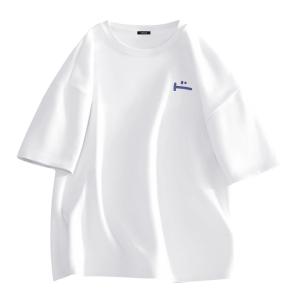 Футболка унисекс MINISO, пальмово-зеленая (логотип на груди B Blue Mood)