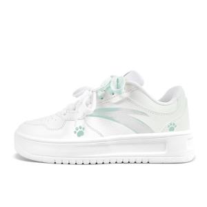 Легкие низкие кеды из искусственной кожи с противоскользящей, износостойкой, сбалансированной и дышащей подошвой ANTA, зеленый