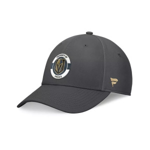 Мужская темно-серая кепка Vegas Golden Knights Authentic Pro Training Camp Flex Hat Fanatics, серый