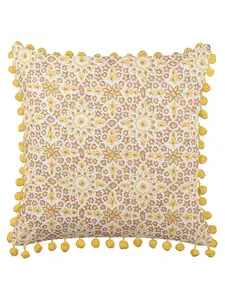 Декоративная подушка Beliani Deko LYCROIS, цвет gelb/weiß/braun