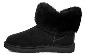 Угги женские UGG Cinched Fur Mini, черный