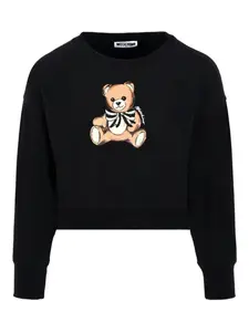 Толстовка с бантом Moschino Kids, черный