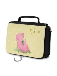 Mr. & Mrs. Panda Косметичка свинья Удача без слов в пастельно-желтом цвете