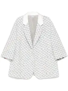 Твидовый блейзер THOM BROWNE, серый