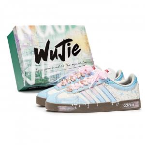 Adidas Neo Кроссовки для скейтбординга VL Court 2.0 Cat Lying Down с низким верхом, унисекс, синие, коричневые