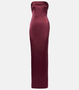 Атласное платье Rhea The New Arrivals Ilkyaz Ozel, Moon