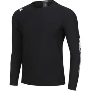 Футболка мужская с круглым вырезом, умеренный прямой крой DESCENTE, черный