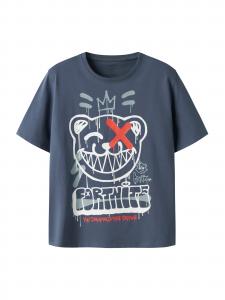 NAME IT Футболка 'NKMFRANS FORTNITE' в цвете Marine Blue, Smoke Blue