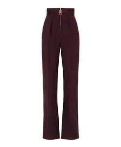 Легкие брюки-палаццо из крепа Elisabetta Franchi, красный