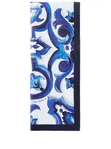 Набор из двух льняных салфеток Dolce & Gabbana, синий