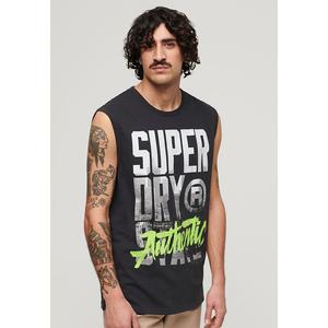 Футболка Superdry Photographic Logo sleeveless T-shirt, черный