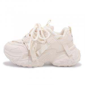 SNXR Низкие массивные кроссовки женские бежевые