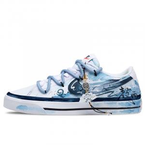 Nike Кроссовки Court Legacy Tokai Dragon Soul с низким верхом для скейтборда, износостойкие, мужские, сине-белые