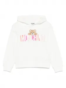 Худи Teddy Bear Moschino Kids, белый