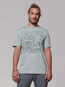 Футболка с пейзажем в алоэ wat? Apparel