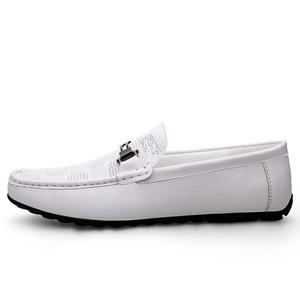 Mulinsen Мокасины мужские черно-белые белые, цвет White[Leather Shoe Size: Athletic Shoes 41 = Size 40 in This Model]