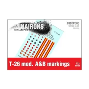 Маркировка Т-26 A&B, Spanish Civil War - Decals & Flags (1:72)