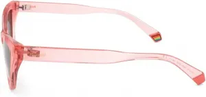 Солнцезащитные очки Polaroid «кошачий глаз», Salmon/Polarized Gray