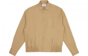 Хлопковая рубашка с логотипом ADER ERROR, хаки