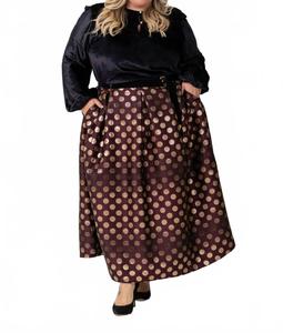 Хейзел топ с длинными рукавами плюс размера в черном цвете EMILY LOVELOCK