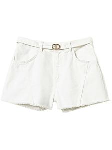 TWINSET джинсовые шорты Oval T, белый