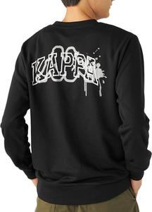 Мужская толстовка Kappa 245363, принт на спине, художественный дизайн, черный