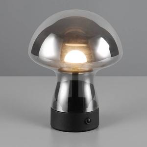 Светодиодная настольная лампа Reality Leuchten Dooley, дымчатое стекло / железо - 1-светло-серый