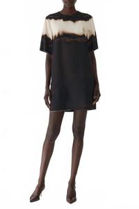 Платье-рубашка с выжженными полосками в клетку/коричневый обожженный Jason Wu