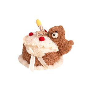Плюшевая кукла Chef Cake Bear высотой 25см/33см/42см/55см WOWOCHENG