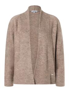 Кардиган без застежки в цвете серо-коричневый меланж More & More