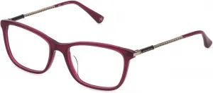 Солнцезащитные очки Nina Ricci Unisex VNR254, блестящий опалово-красный 09GR, размер 24, Shiny Opaline Red 09gr