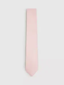 Галстук Reiss Ceremony Silk Blend Textured, цвет light/pink