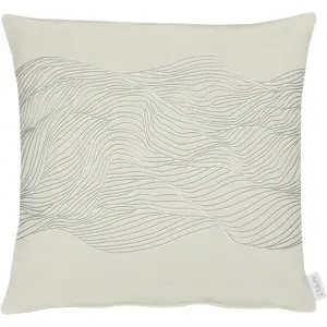 Декоративная подушка 5233 с чехлом и наполнителем, 1 штука Apelt, Anthrazit/weiß + gemustert