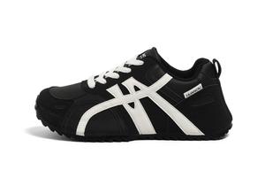 Мужские повседневные низкие кроссовки из искусственной кожи, устойчивые к истиранию, легкие, с эффектом увеличения роста HUANQIU, черный белый