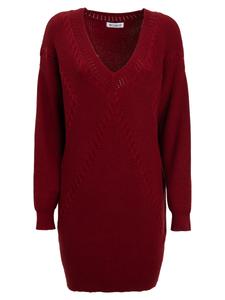 Вязаное платье Influencer, темно-красный