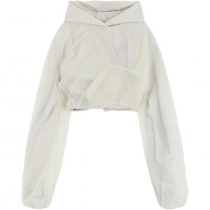 Кроп худи WE11DONE, бежевый