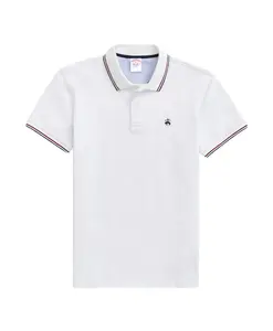 Рубашка-Поло Golden fleece supima с контрастной отделкой Brooks Brothers, серый