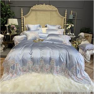 YIZUFU Комплект постельного белья из египетского хлопка с европейским свадебным кружевом