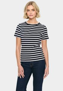 Футболка с принтом ASTER SS STRIPE Saint Tropez, черный