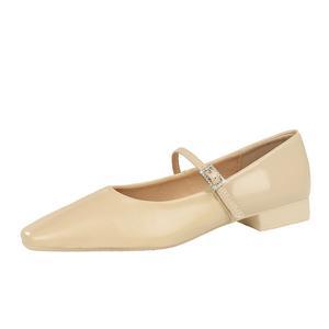 Туфли Мэри Джейн женские абрикосовые Бамити, экрю