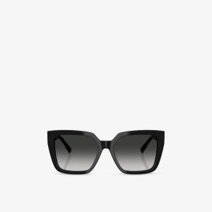 Солнцезащитные очки Tiffany & Co  квадратные ацетатные, черный