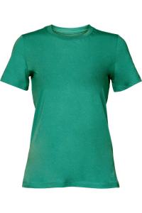 Футболка с короткими рукавами из джерси Bella + Canvas для женщин и женщин, цвет teal